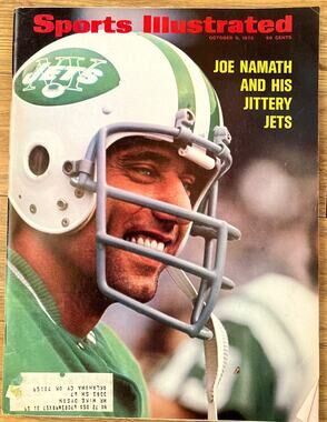 Sports Illustrated October 9, 1972 Joe Namath and His Jittery New York Jets